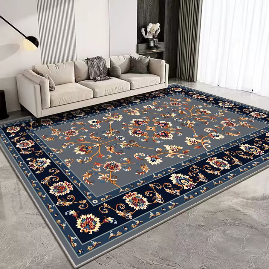 Vintage Floral Patterned Area Rug Brehn