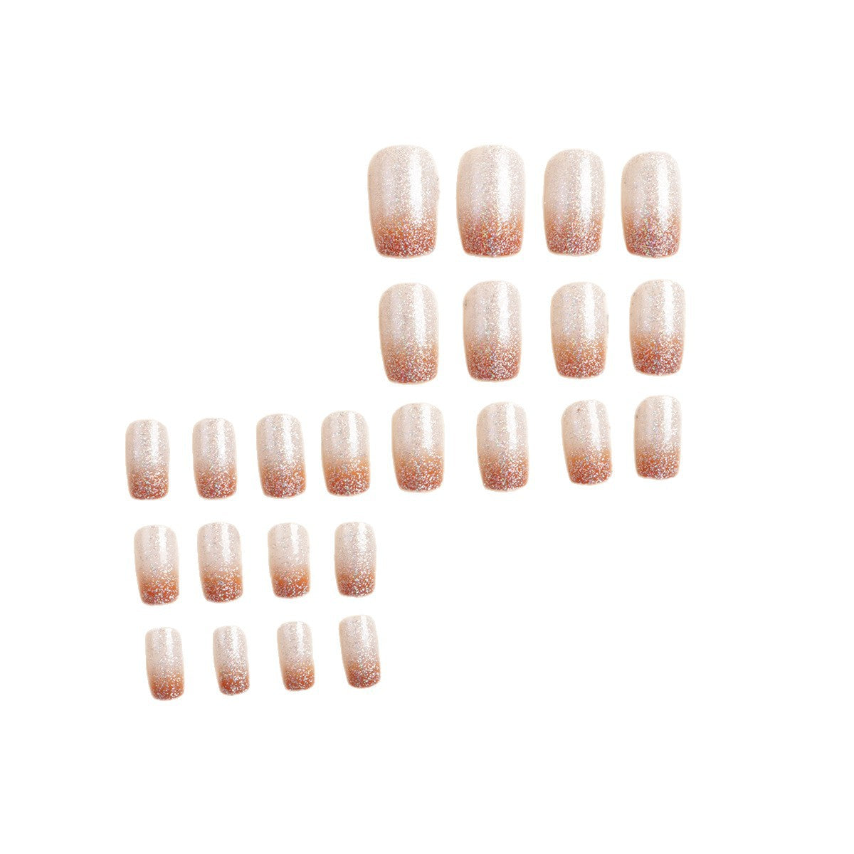 Glitter Ombre Press-On Nagelset Brehn