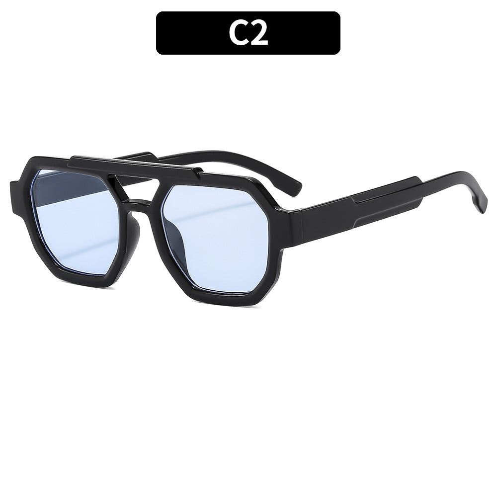 Geometrische Schild Sonnenbrille  1787663917