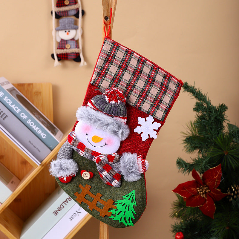 Weihnachtsstrumpf mit kreativen Motiven Brehn