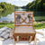 Damen Picknickkorb mit integriertem Geschirrset und stilvollem Leder-Detail Brehn