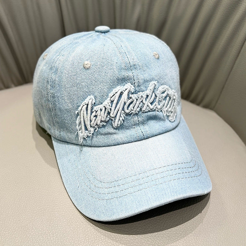 Damen Zerrissene Denim Kappe Brehn