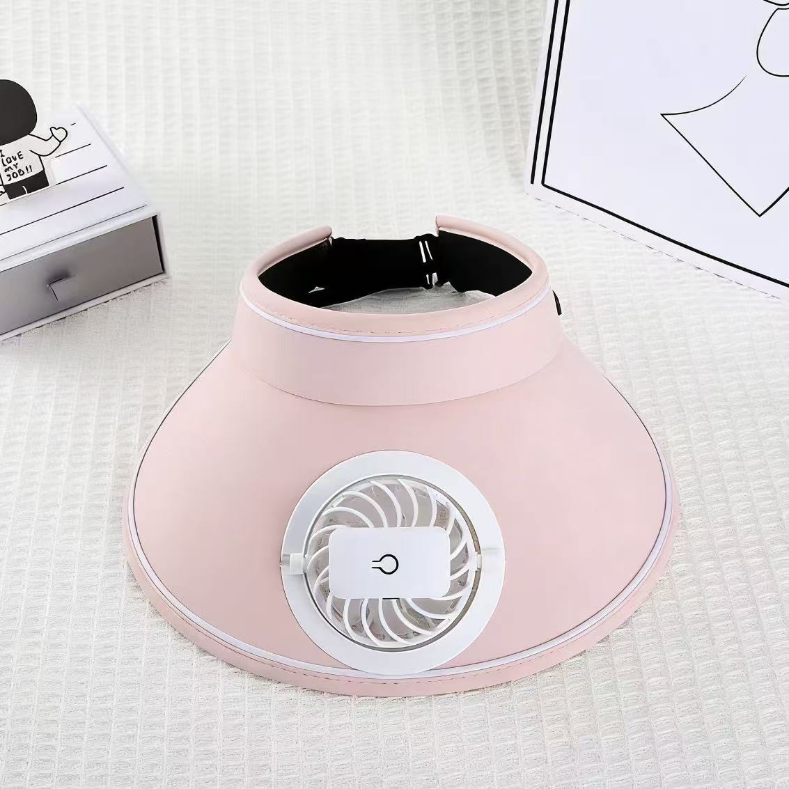 Visier mit abnehmbarem USB-Ventilator, verstellbarem Kopfschutz und atmungsaktiver UV-Schutz Brehn
