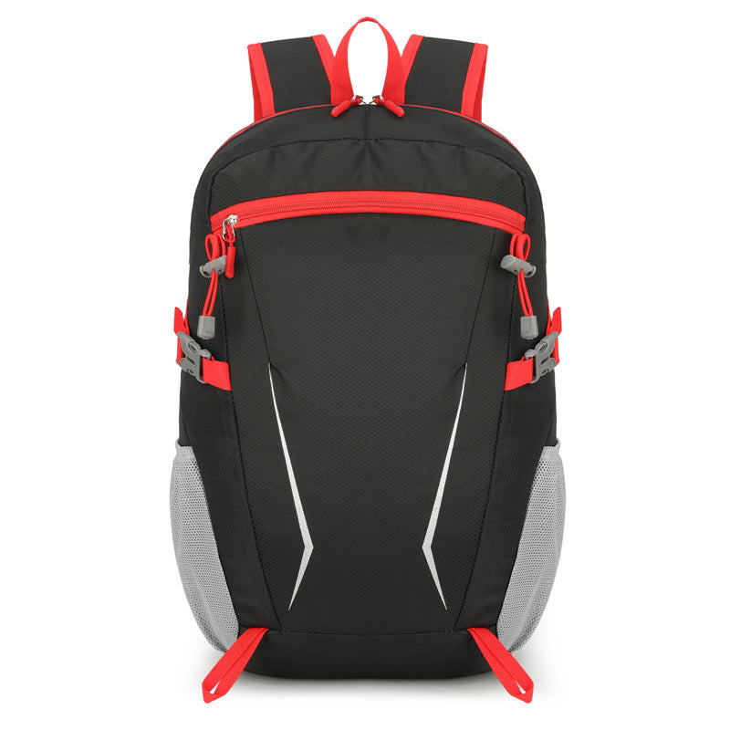 Unisex nan leichter Tagesrucksack mit reflektierenden Einsätzen, gepolstertem Rücken und seitlichen Netz-Taschen Brehn