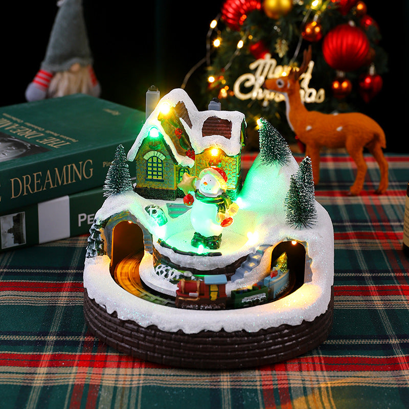 Beleuchtete Weihnachtsdorf Figur Brehn