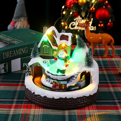 Beleuchtete Weihnachtsdorf Figur Brehn