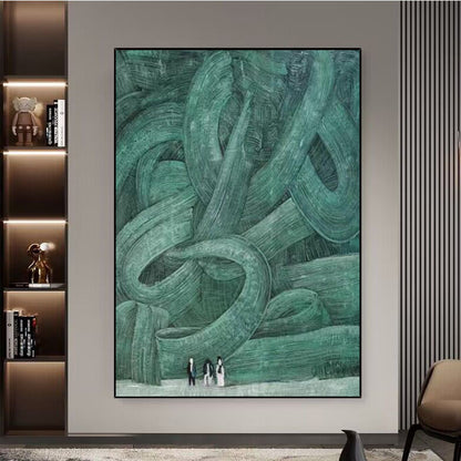 Abstrakte Übergroße Leinwand Wandkunst