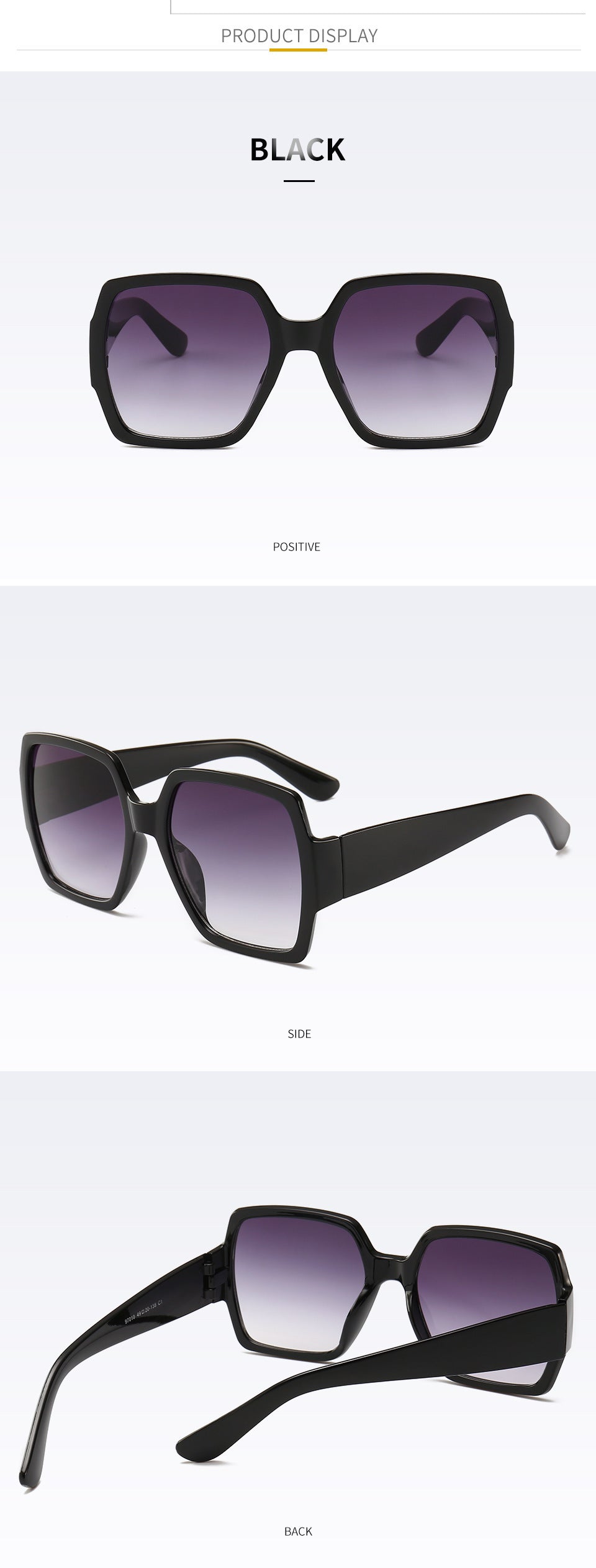 Funkelnde geometrische Rahmen Sonnenbrille Brehn