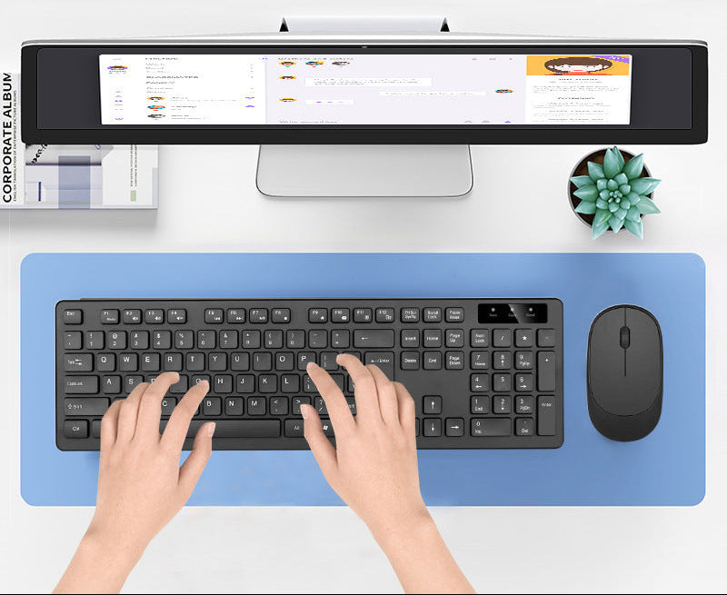 Drahtloses Slim-Profil Tastatur- und Maus-Set Brehn