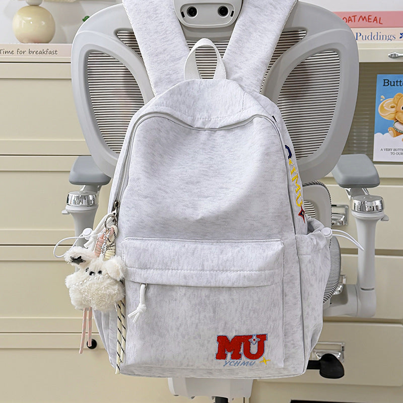 Lässiger bestickter Schulrucksack