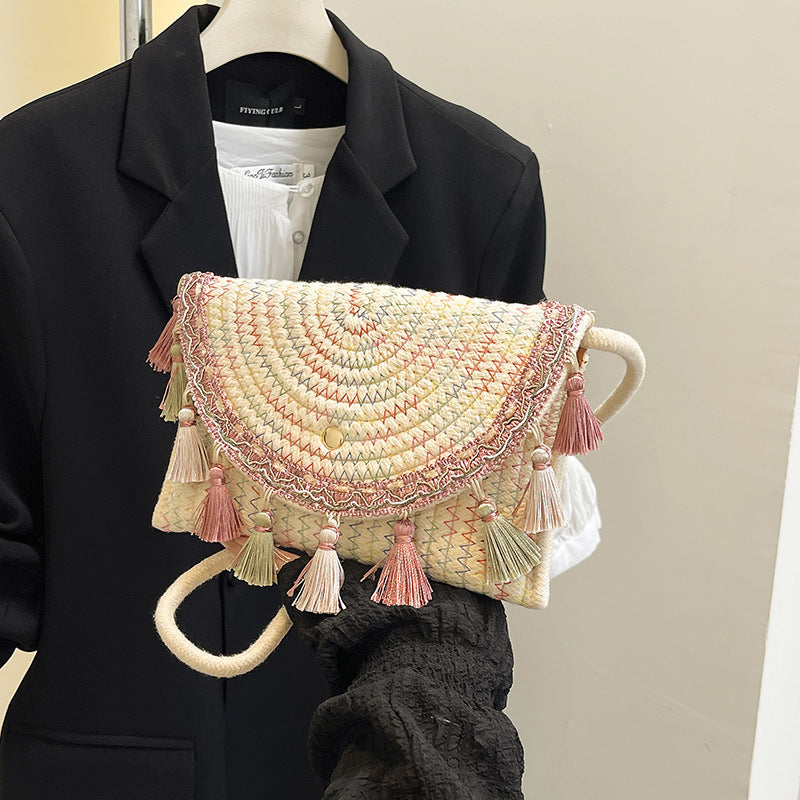 Bohemian Gewobene Clutch-Tasche Brehn