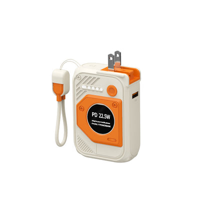 Tragbare Powerbank mit Multifunktionalem Integrierten Ladekabel Brehn