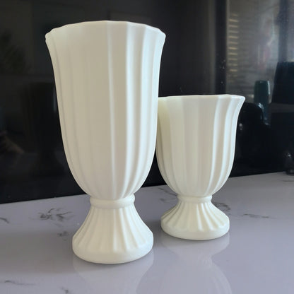Dekorative gerippte Blumenvase Brehn