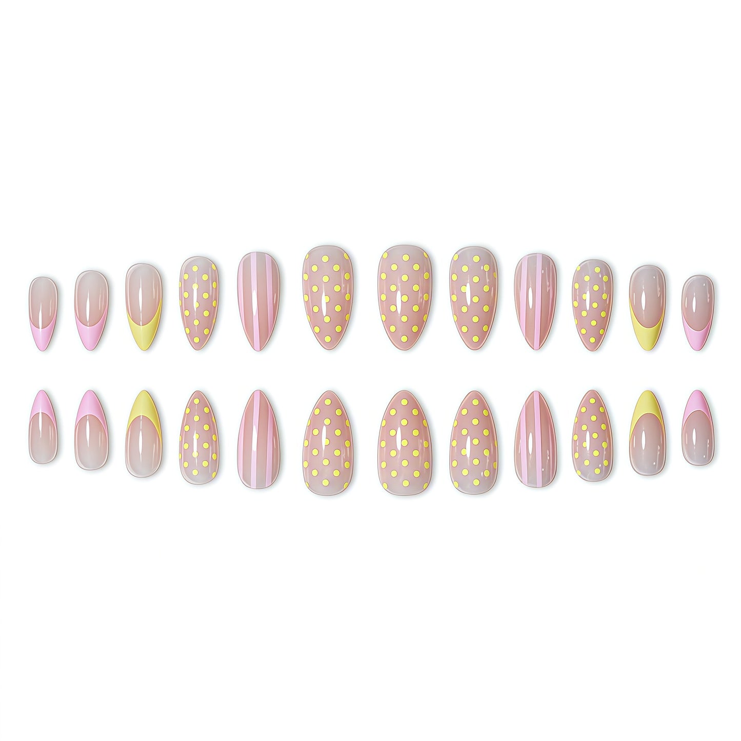 Glänzendes Press-On Nagelset Brehn