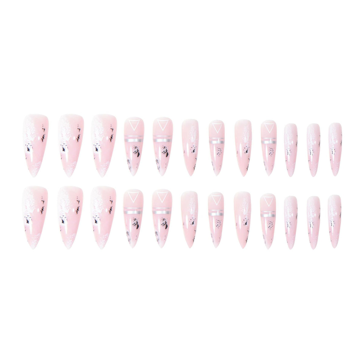 Stylishes Stiletto Nagelkunst-Set Brehn