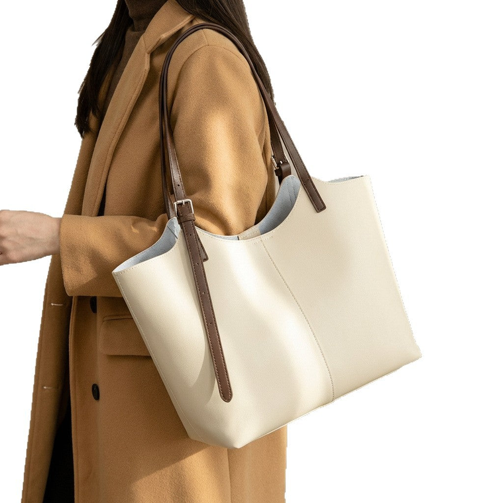 Strukturierte genarbte Leder Schultertasche