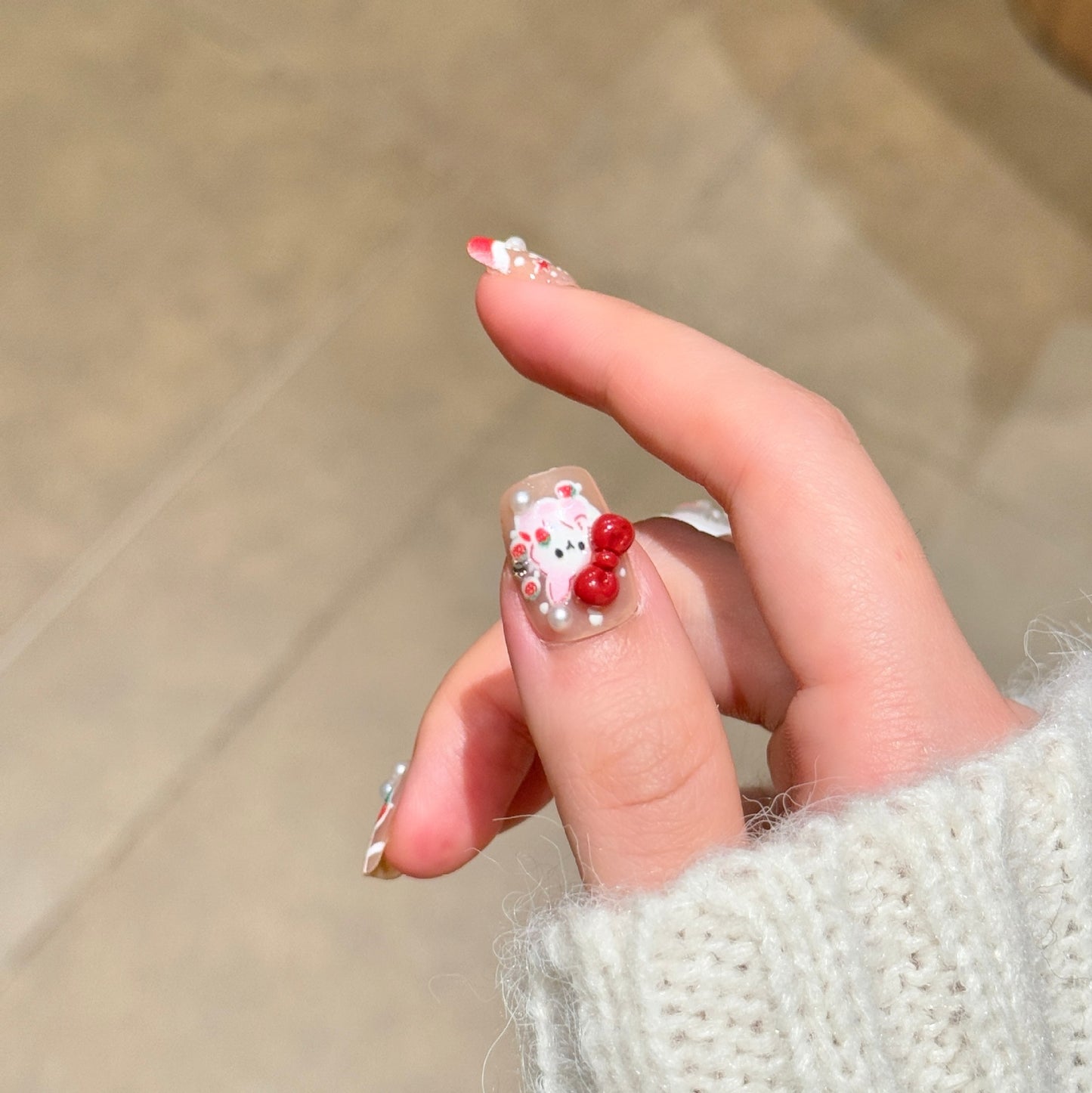 Verspielt Charakter-Themen Press-On Nagelkunst Brehn