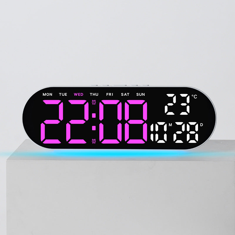 Digitaler Wecker mit Multifunktionalem Led-Display und Integrierter Thermometerfunktion Brehn