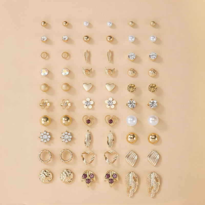 Glitzernde Ohrringe Set Brehn