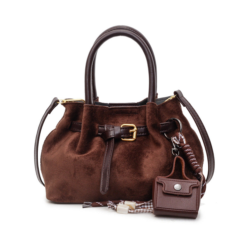 Elegante Wildleder Handtasche Brehn