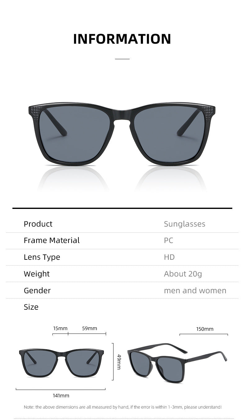 Damen stilvolle Sonnenbrille mit modernem, kantigem Rahmen Brehn