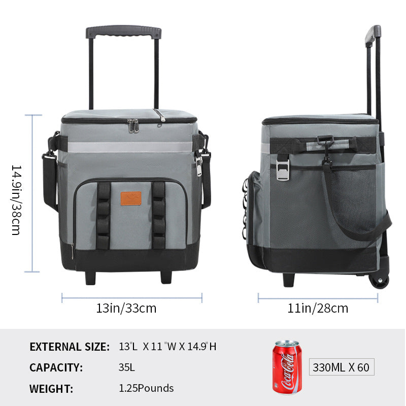 Damen Reise-Kühltasche mit ausziehbarem Griff Brehn
