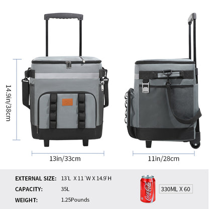 Damen Reise-Kühltasche mit ausziehbarem Griff Brehn