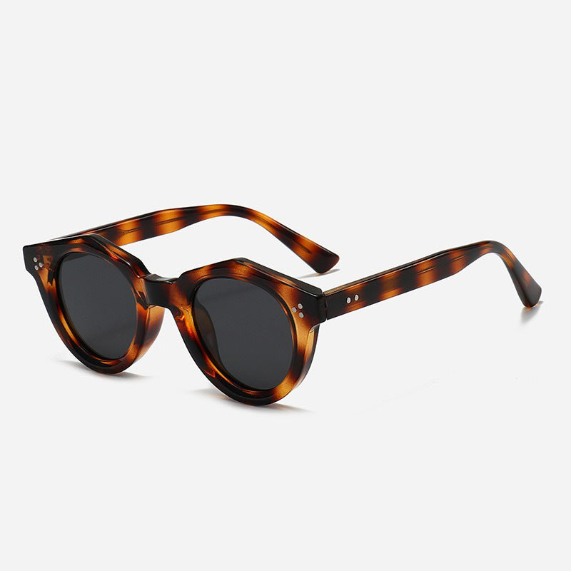 Damen Designer-Sonnenbrille mit polygonalem Rahmen und modischen Akzenten Brehn