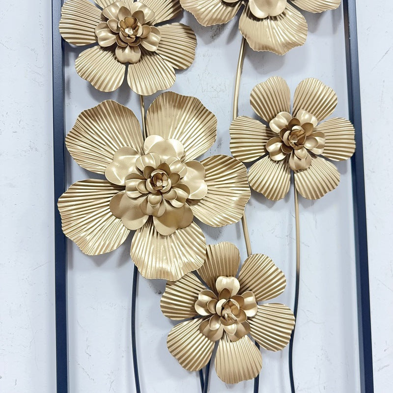 Künstlerische florale Wandmetalldekoration Brehn