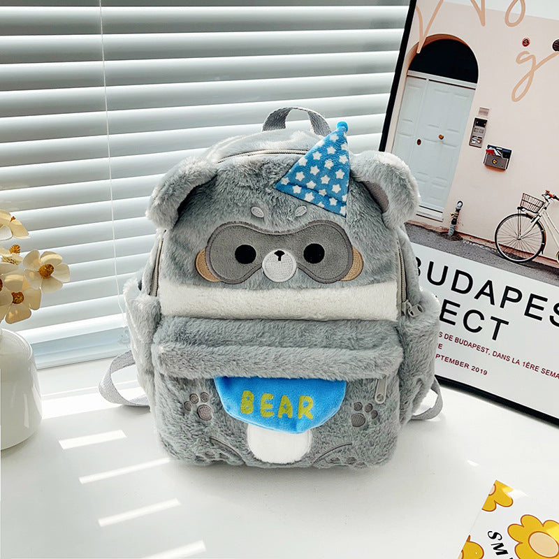 Plüsch Rucksack mit Süßem Bärenmotiv Brehn