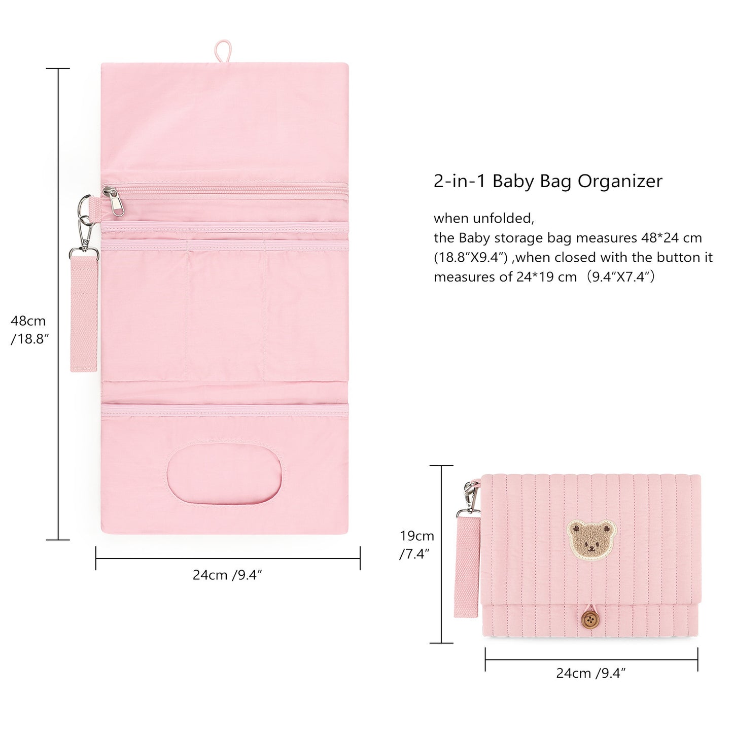 Wickeltasche mit Tiermotiv Brehn