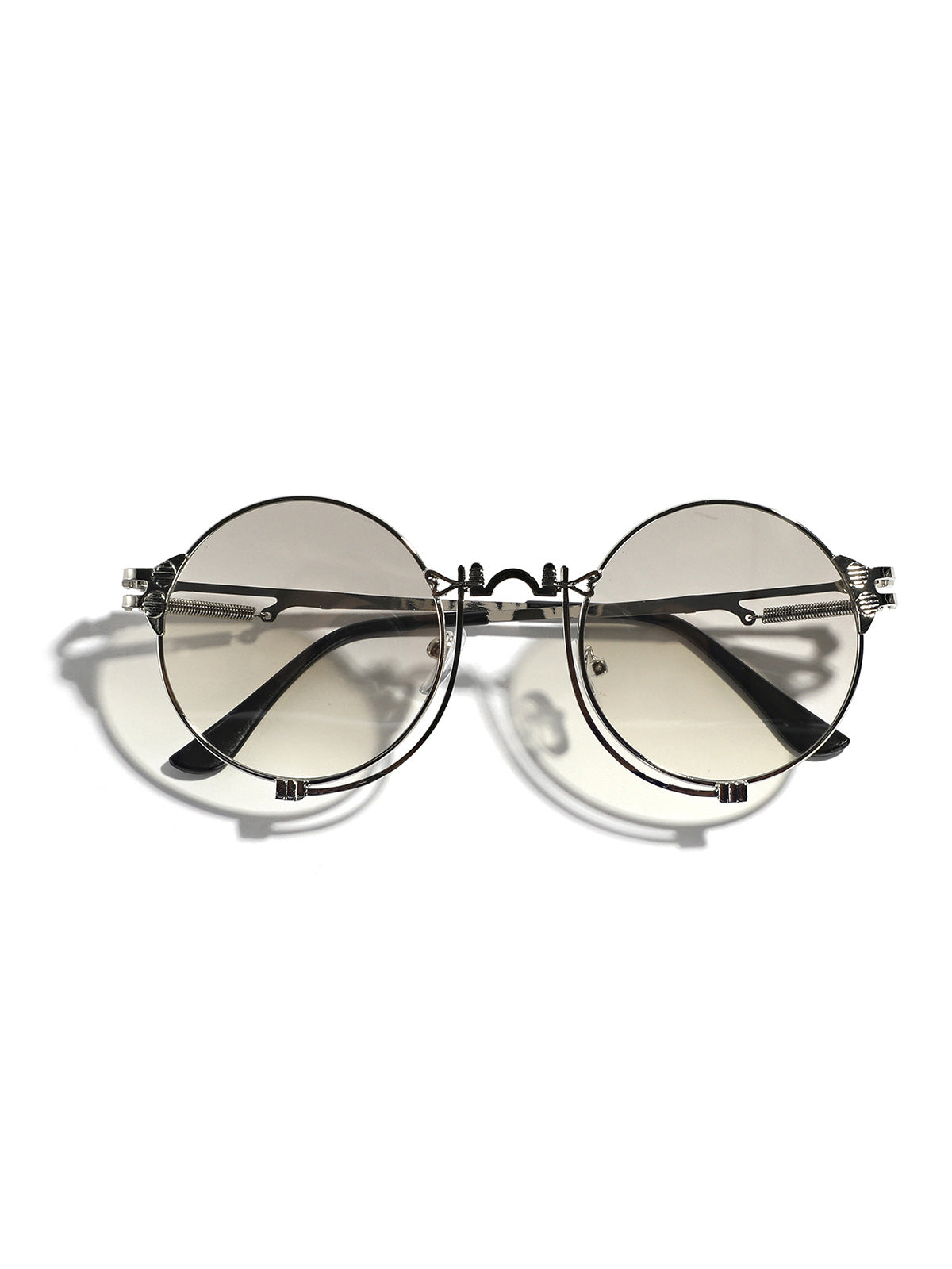 Damen modische runde Sonnenbrille mit hochwertigem Metallrahmen Brehn