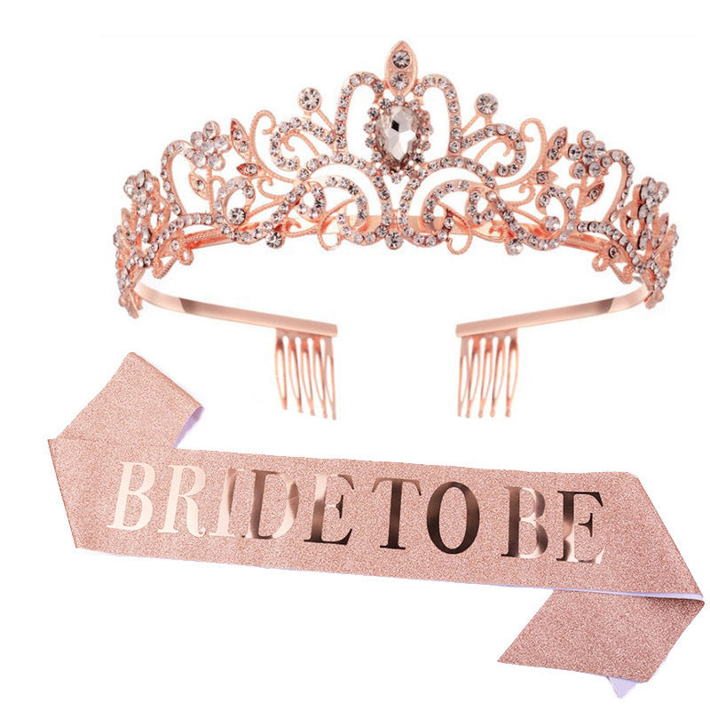 Damen Kristallverzierte Brauttiara Brehn