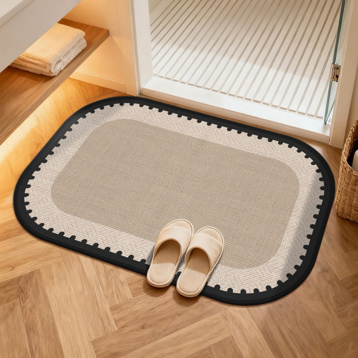 Komfort Wasserabweisende Badematte Brehn