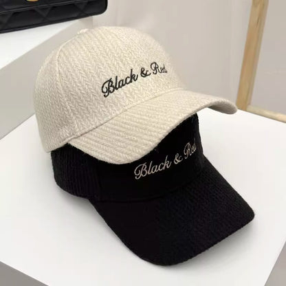 Damen Bestickte Freizeit Strick Baseballmütze Brehn