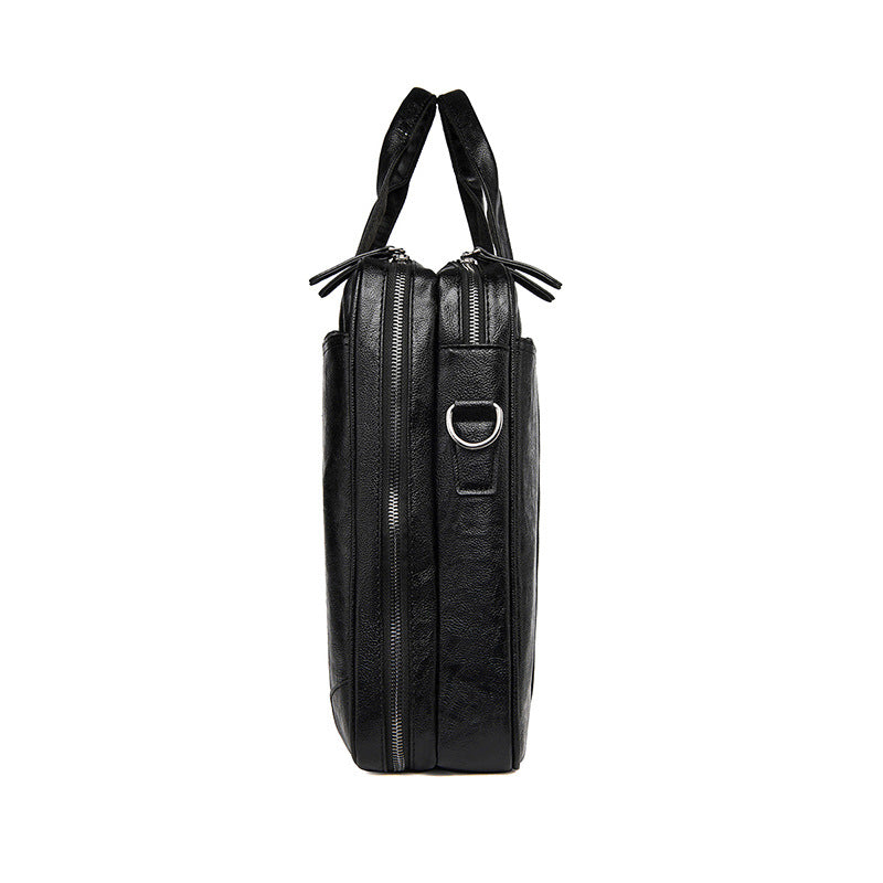 Klassische Leder Business Laptop Aktentasche Brehn
