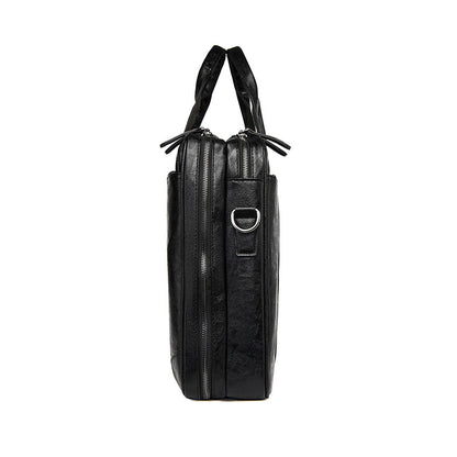 Klassische Leder Business Laptop Aktentasche Brehn