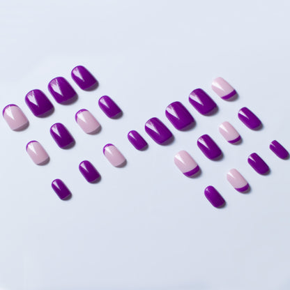 Stylisches French Tip Nail Art Set