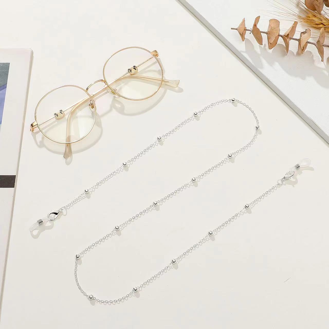 Chic Perlen Brillen Kette Brehn