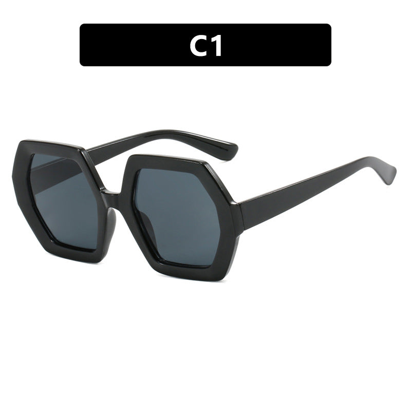 Damen innovative hexagonale Sonnenbrille Brehn
