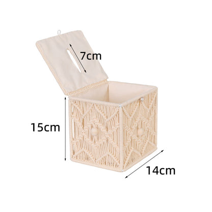 Makramee Aufbewahrungsbox Brehn