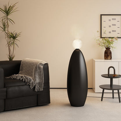 Skulpturale Stehlampe mit dualem Globusdesign