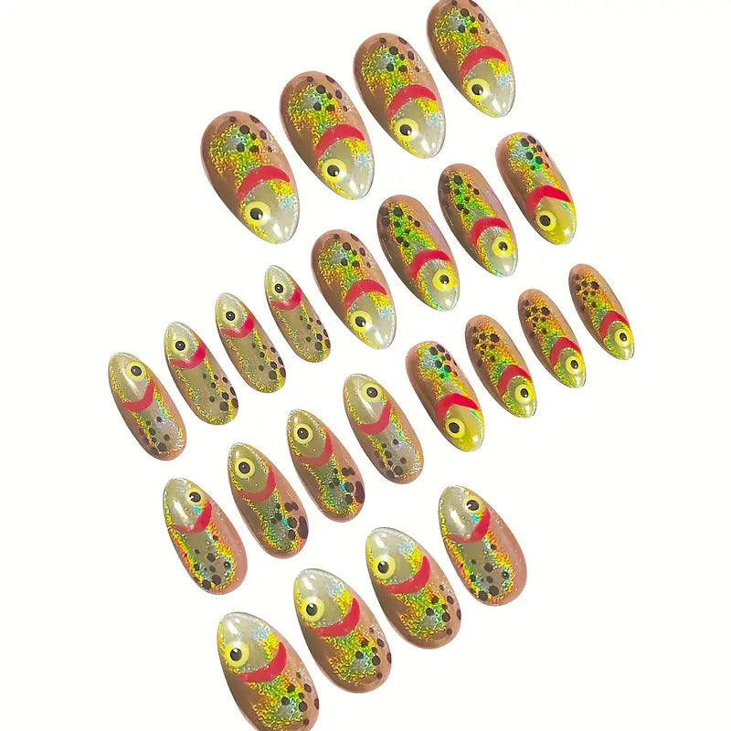 Kreatives Fische-Themen Nagelkunst Set Brehn