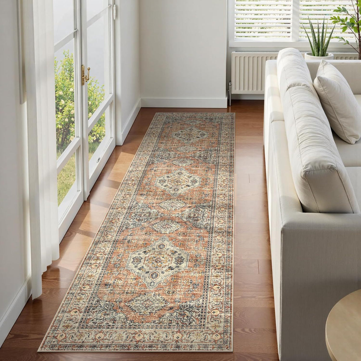 Vintage-inspirierter Läufer Teppich