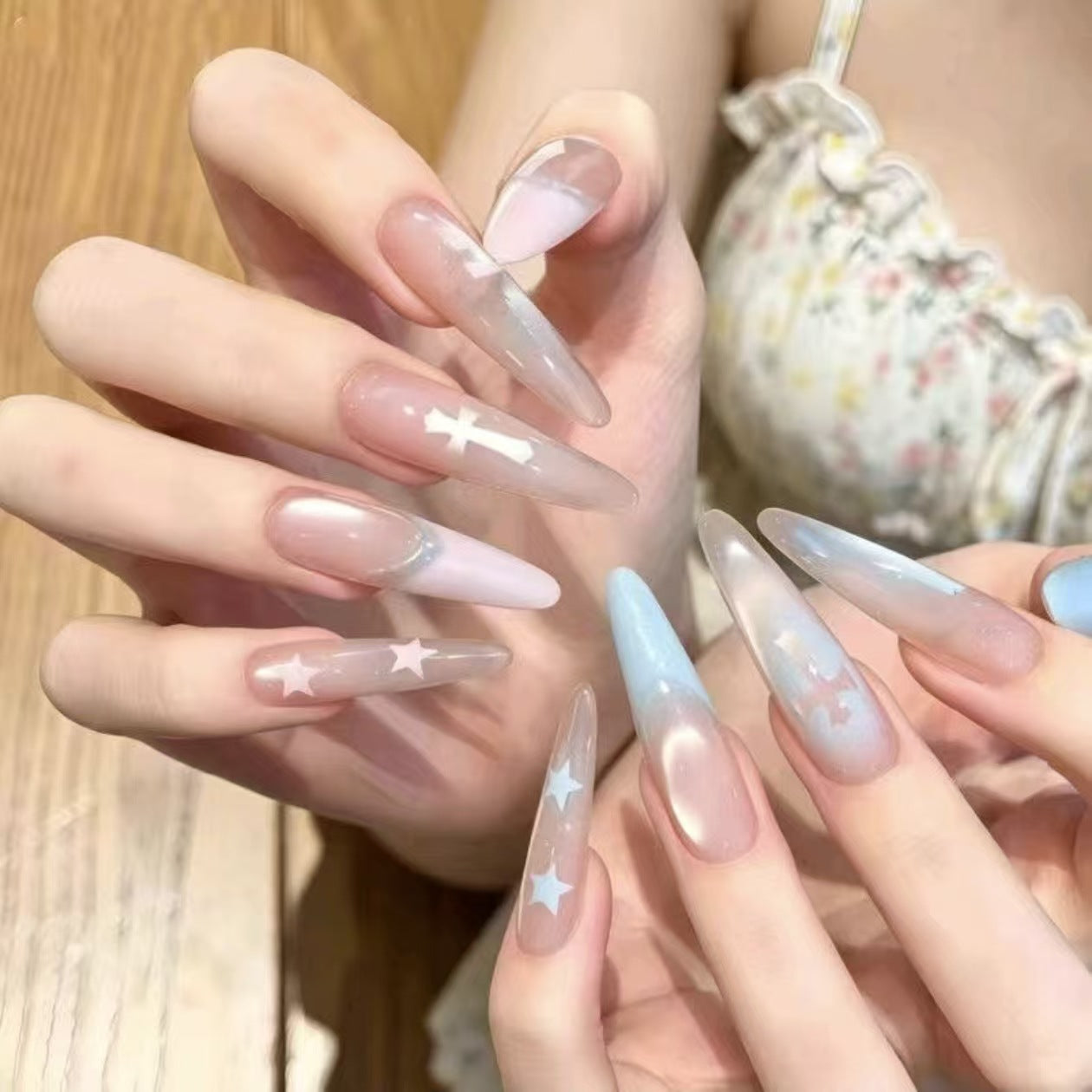 Musikalische Noten Themen Press-On Nagelkunst Set Brehn