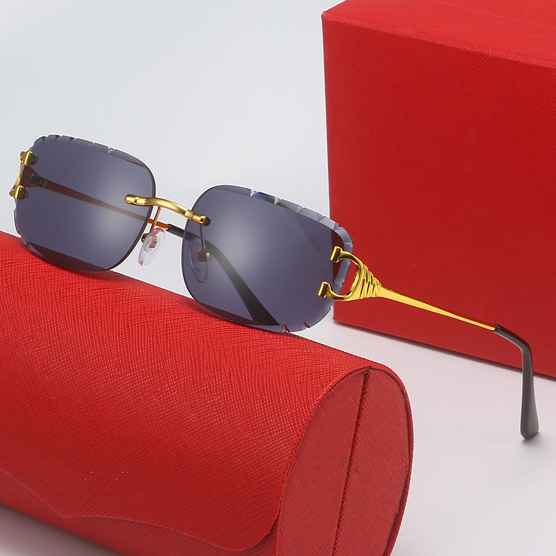 Damen Designer-Sonnenbrille mit einzigartig geformtem Rahmen und UV-Schutz Brehn