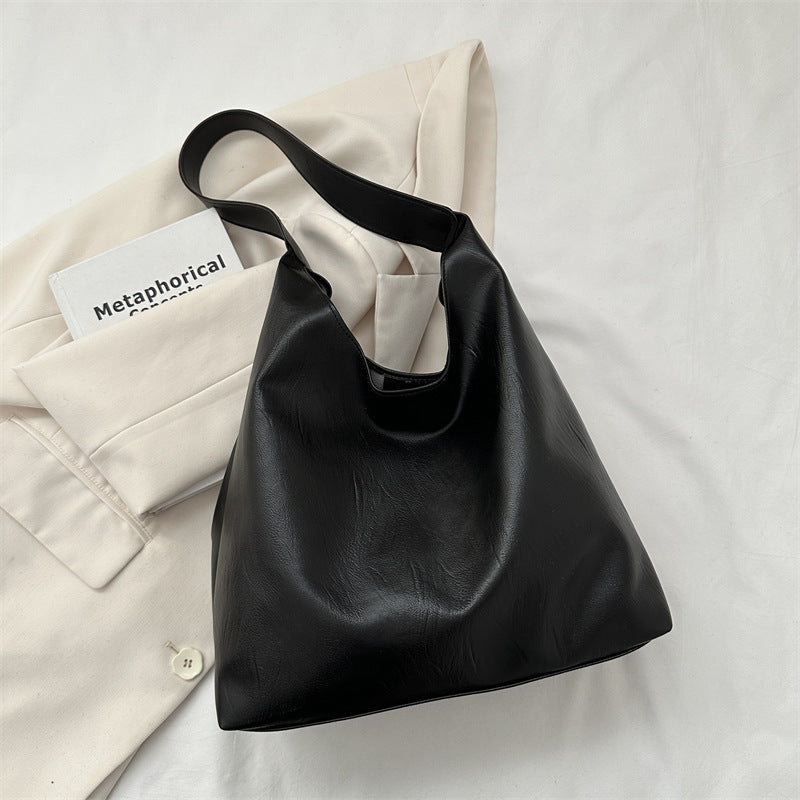 Stylishe Leder Hobo Tasche