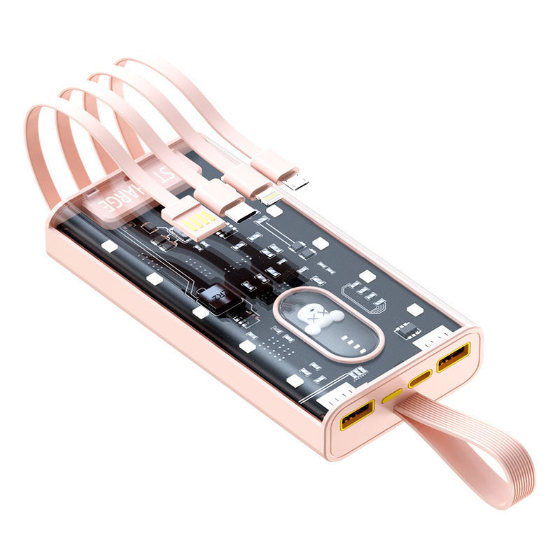 Tragbare Powerbank mit Integriertem Multiladeanschluss und Intelligenter Ladeanzeige Brehn