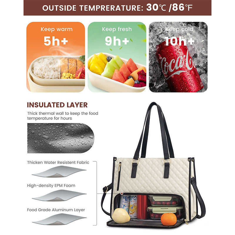 Isolierte Mehrfach-Fach Mittagessen Tasche Brehn