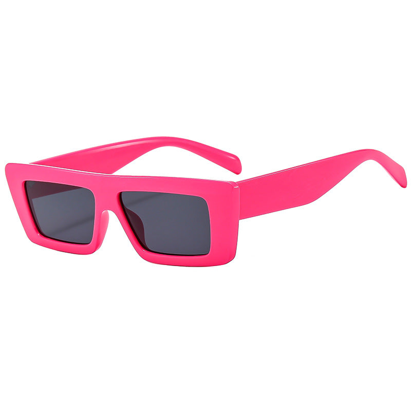 Damen Modische rechteckige Sonnenbrille im modernen Design Brehn